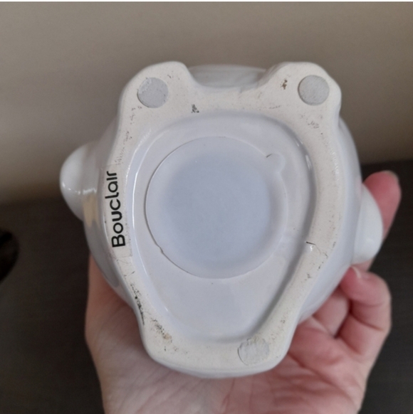 White Ceramic Owl Piggy Bank Figurine - Picture 3 of 6